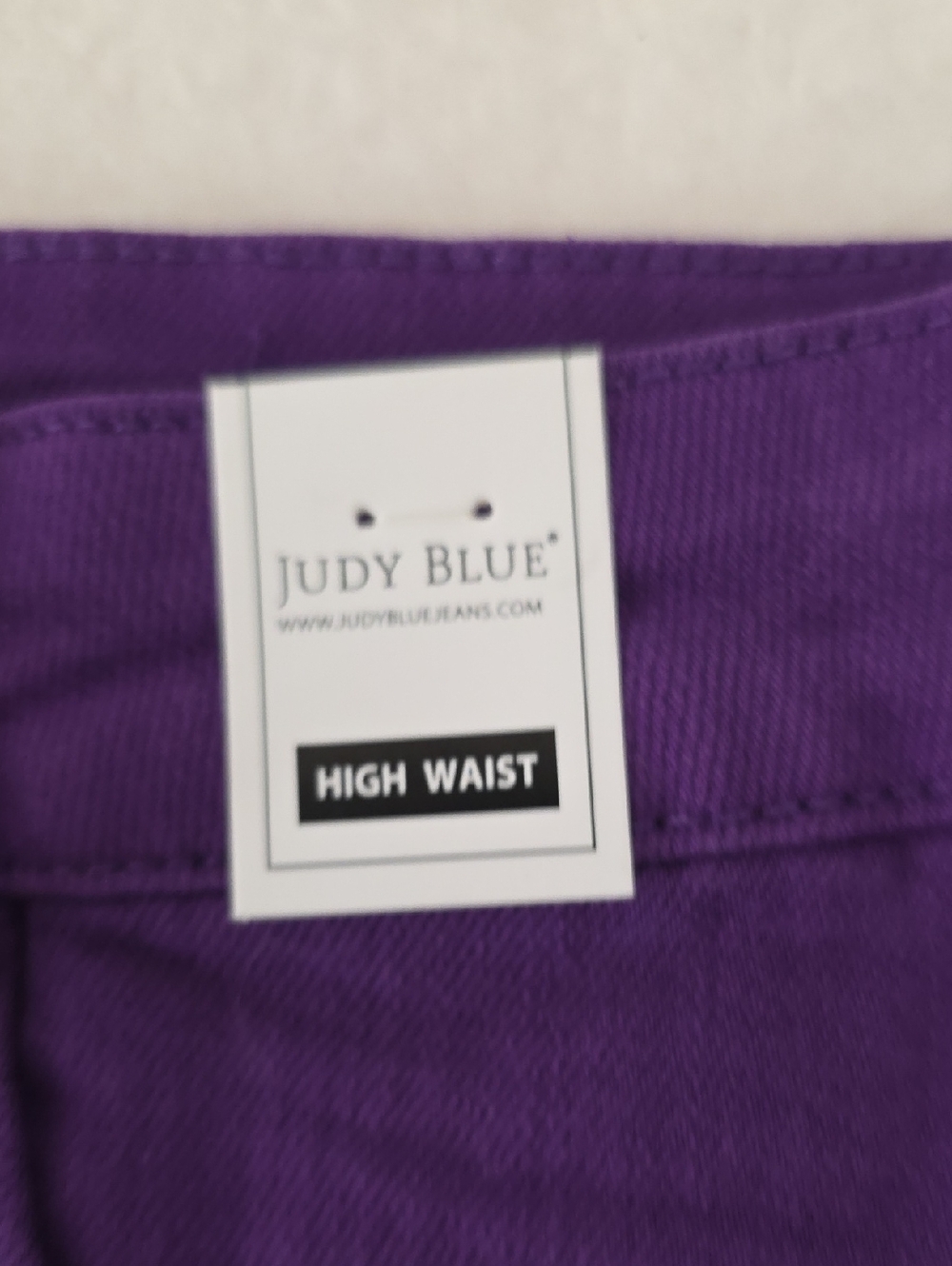 Judy Blue NWT High-Rise Purple Denim Shorts Size Small - Picture 7 of 9